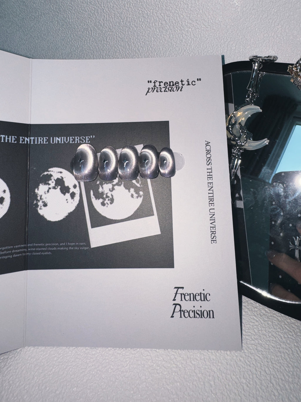 Moonlit Cosmos - COMET TRACE Nails | Galaxy Aura Press-Ons