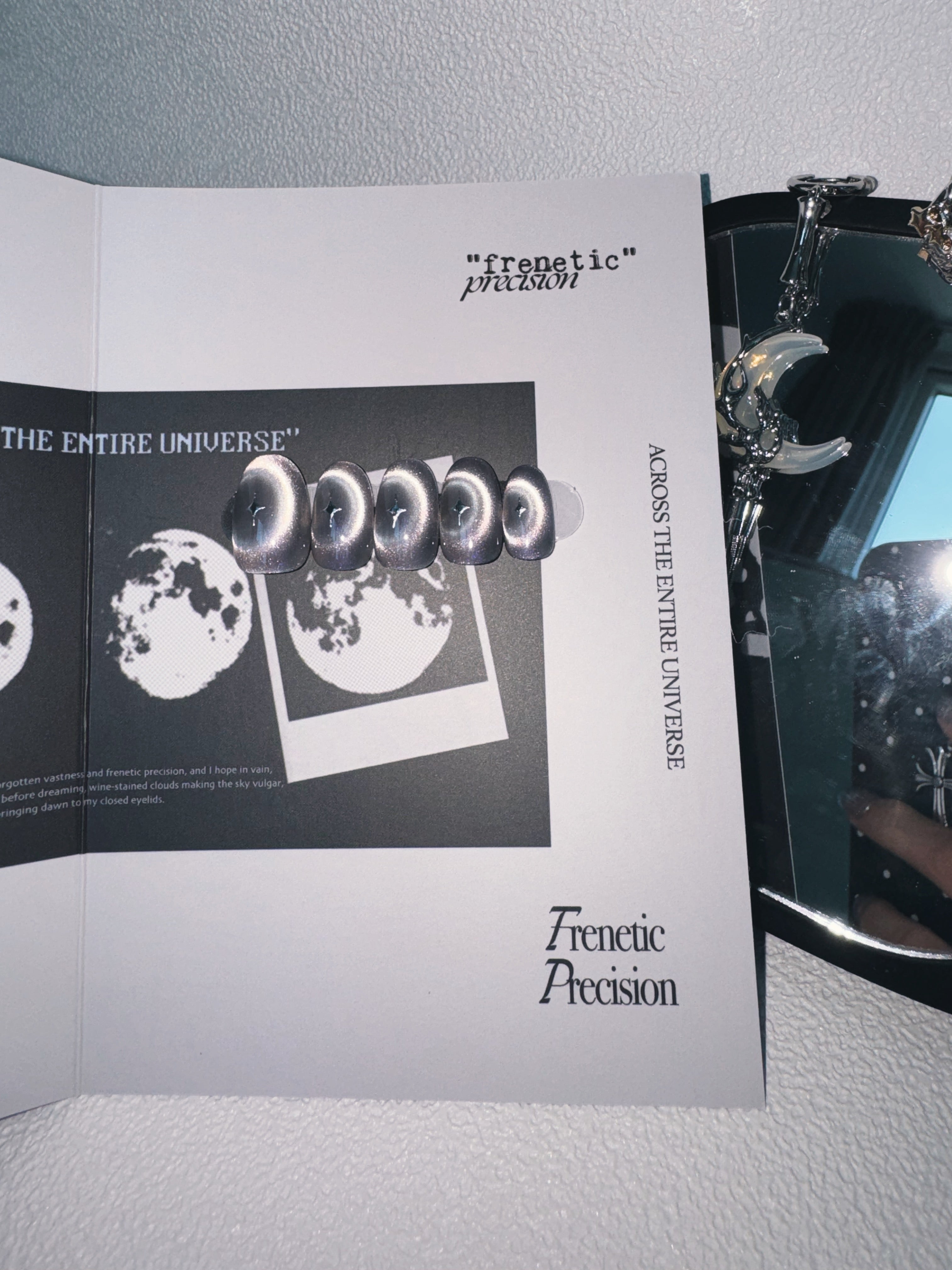 Moonlit Cosmos - COMET TRACE Nails | Galaxy Aura Press-Ons