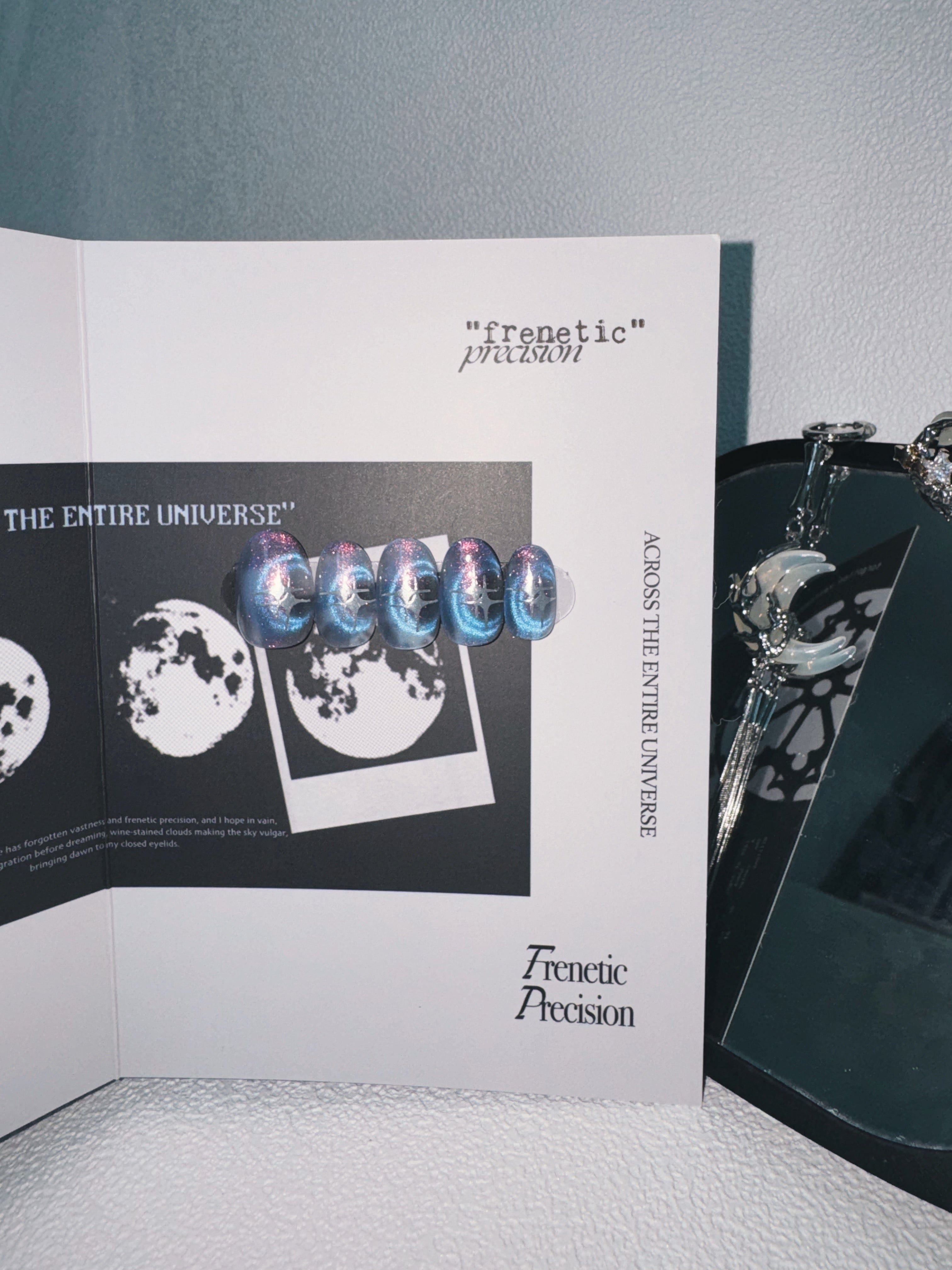 Moonlit Cosmos - ECLIPSE GLOW Nails | Galaxy Aura Press-Ons