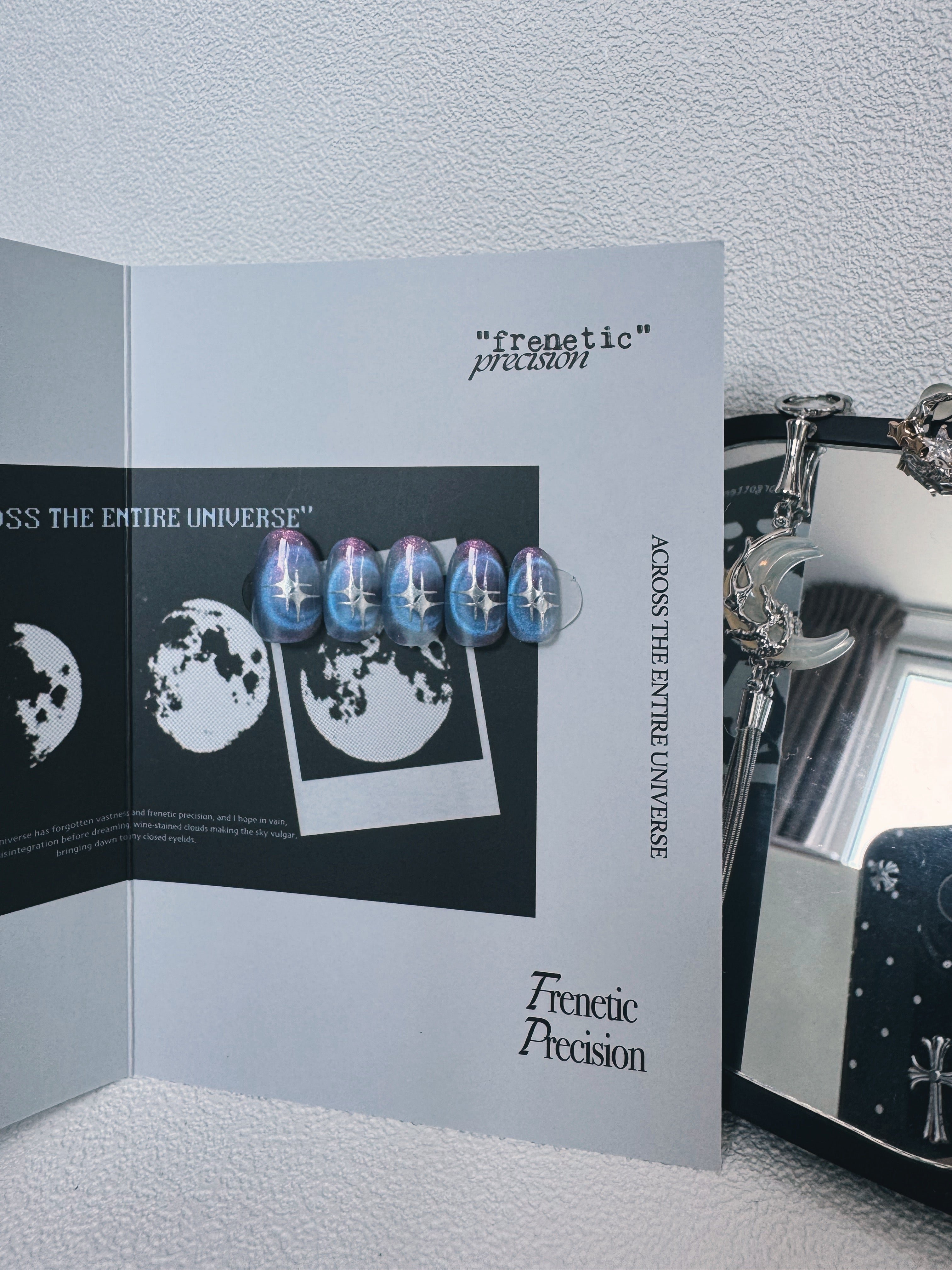 Moonlit Cosmos - GALACTIC PULSE Nails | Galaxy Aura Press-Ons