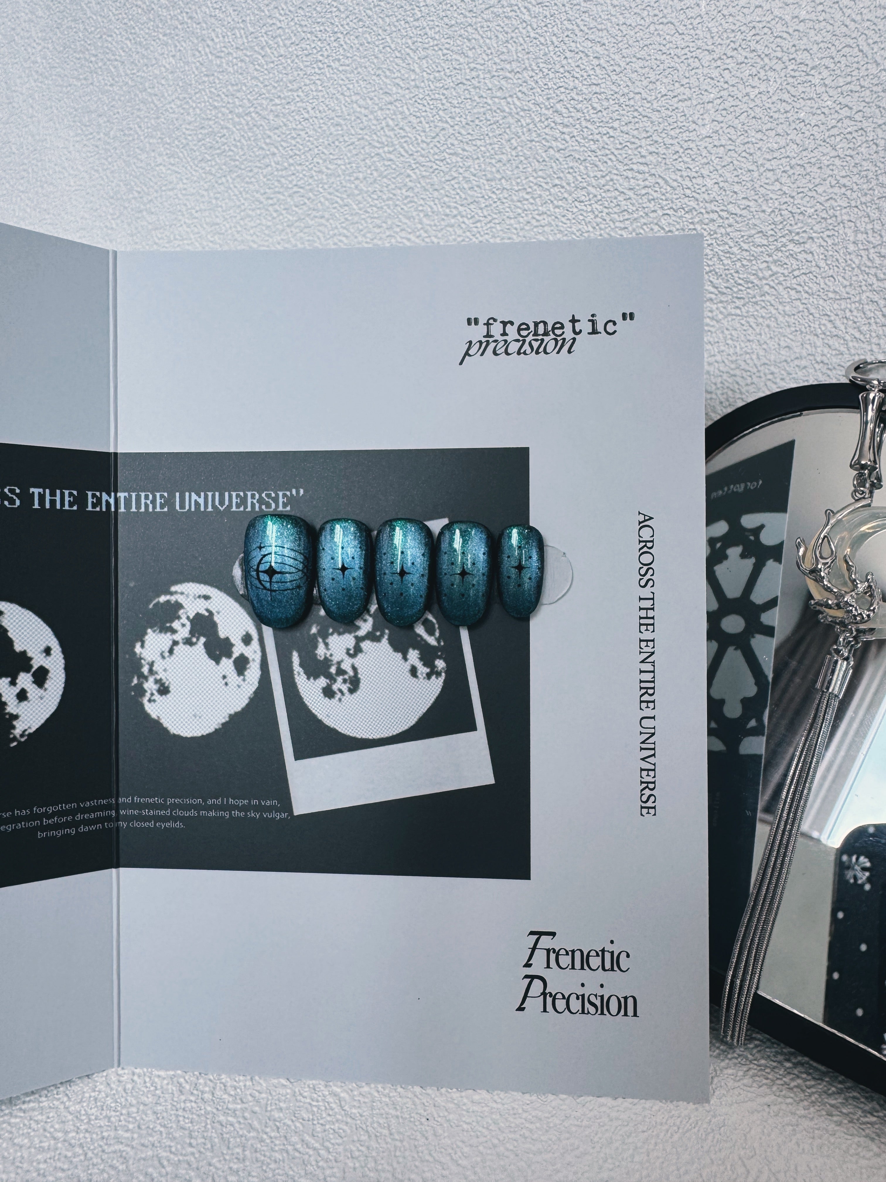 Moonlit Cosmos - COSMIC RIPPLE Nails | Galaxy Aura Press-Ons