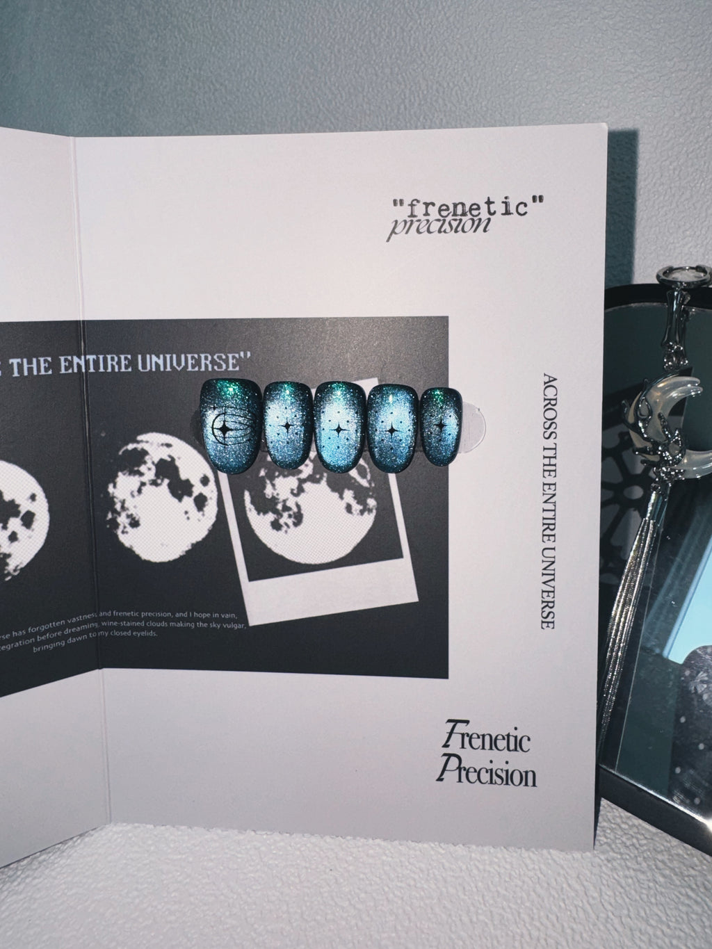 Moonlit Cosmos - COSMIC RIPPLE Nails | Galaxy Aura Press-Ons