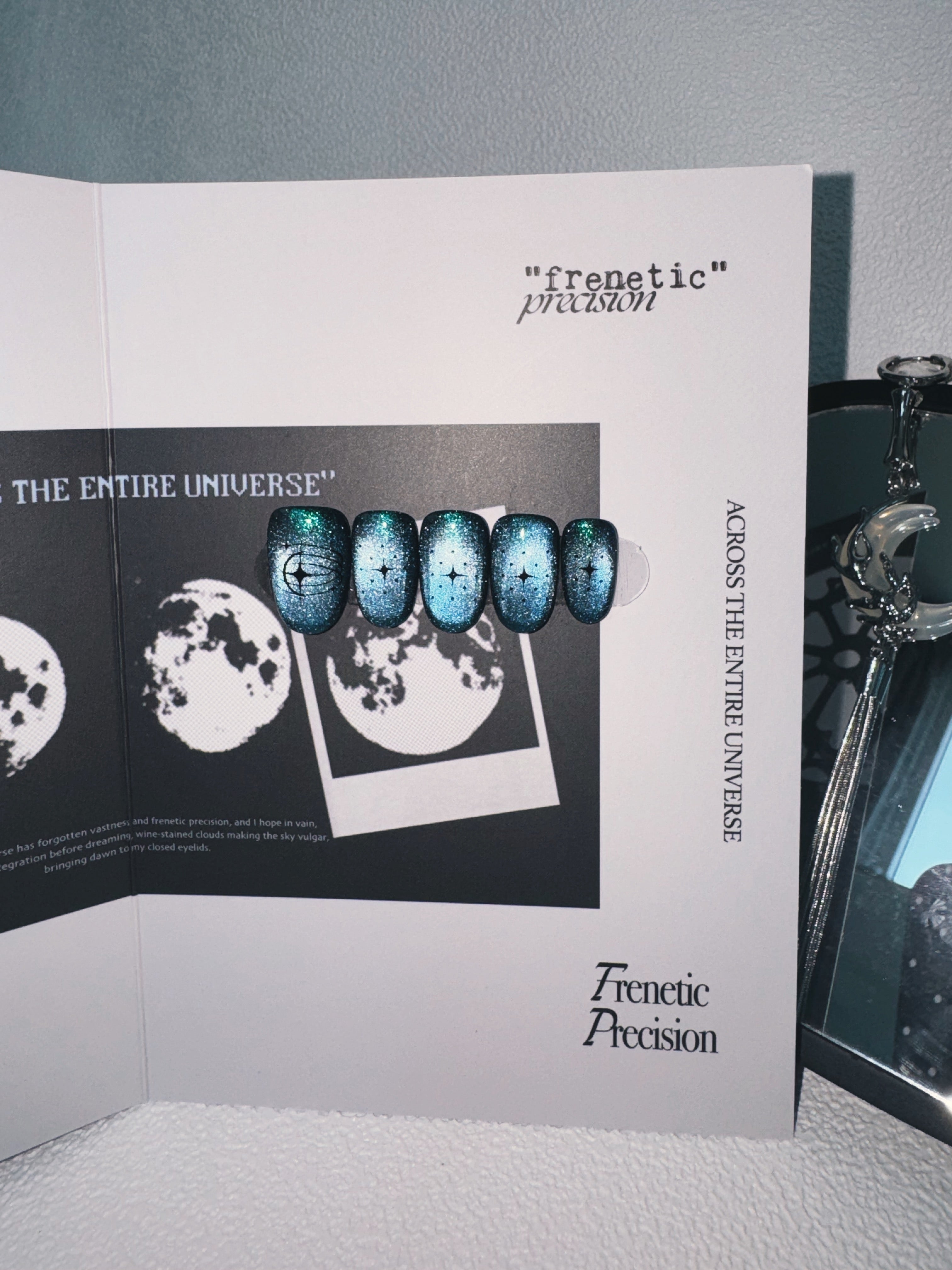 Moonlit Cosmos - COSMIC RIPPLE Nails | Galaxy Aura Press-Ons