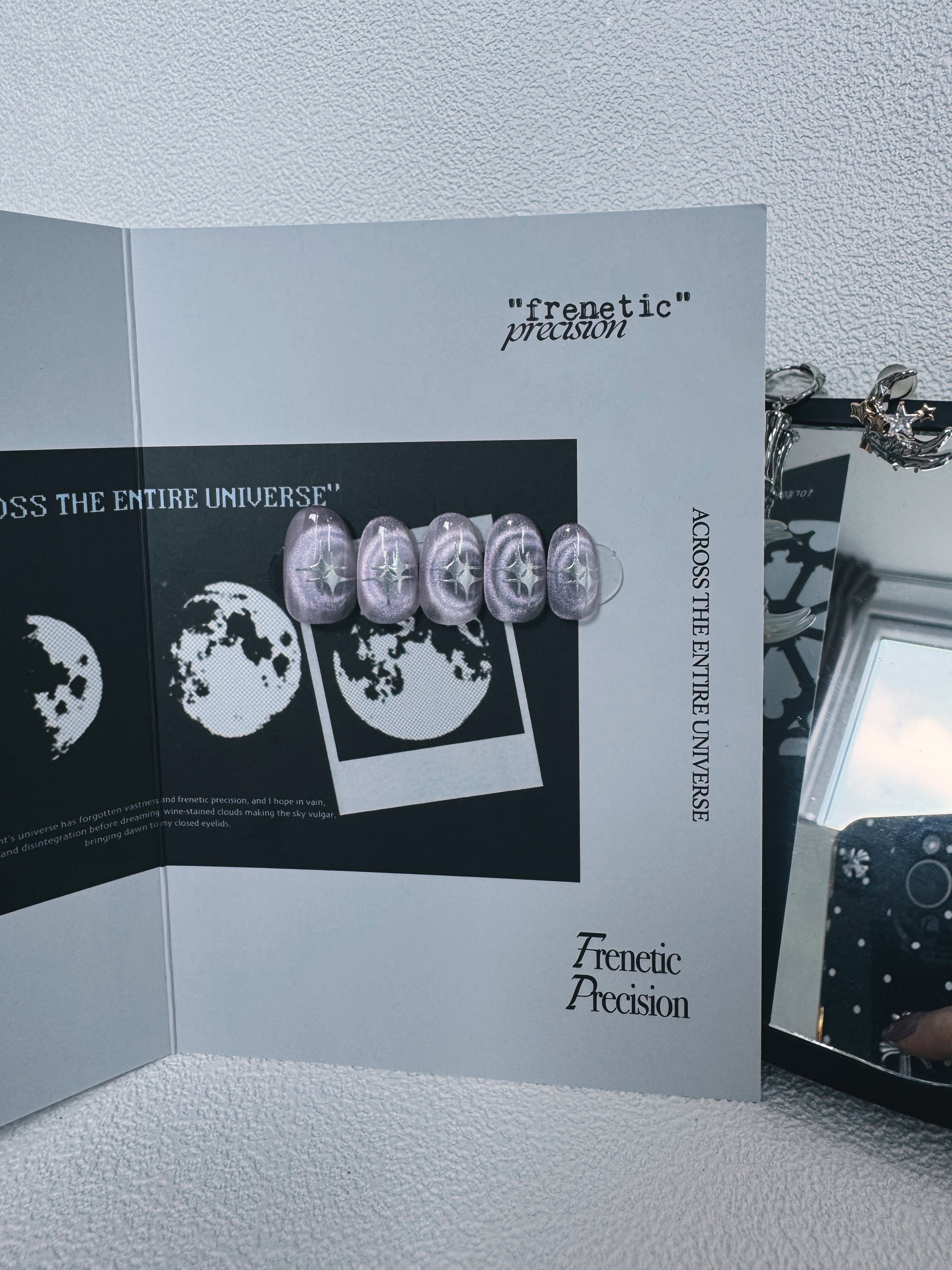 Moonlit Cosmos - STARDUST ORBIT Nails | Shimmer Aura Press-Ons