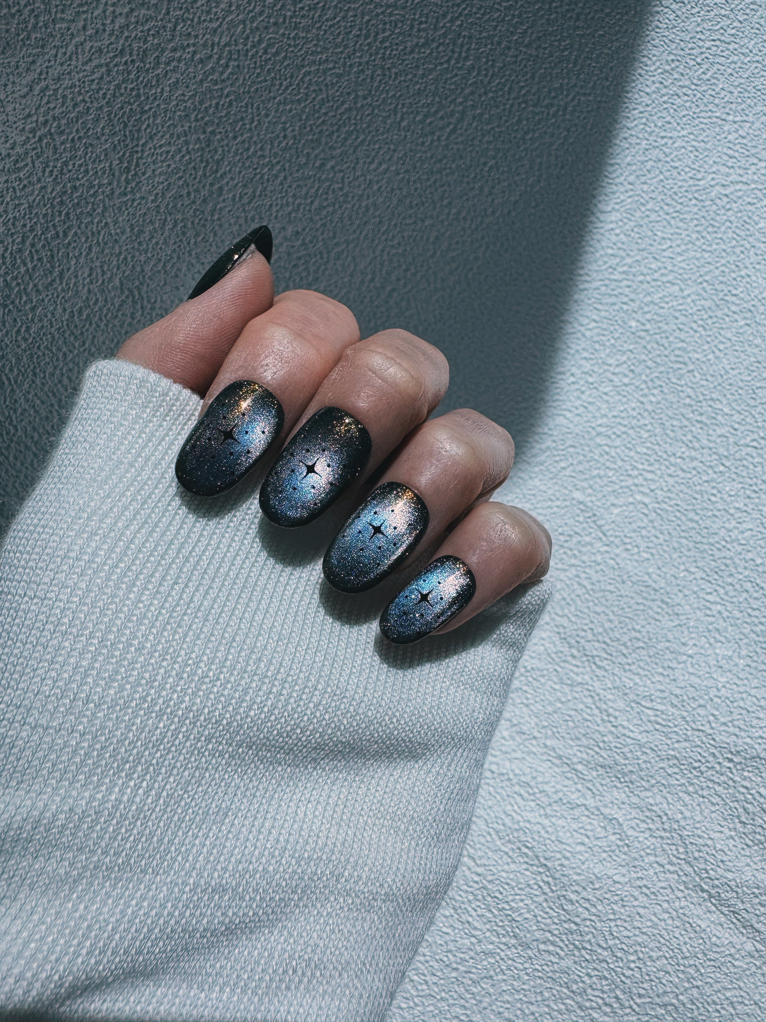 Moonlit Cosmos - MOONSHADOW Nails | Galaxy Aura Press-Ons