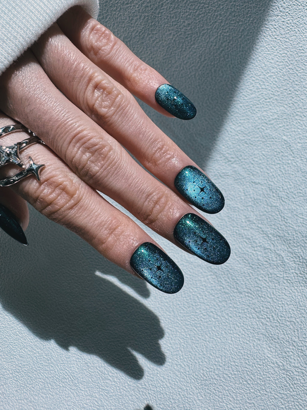 Moonlit Cosmos - COSMIC RIPPLE Nails | Galaxy Aura Press-Ons