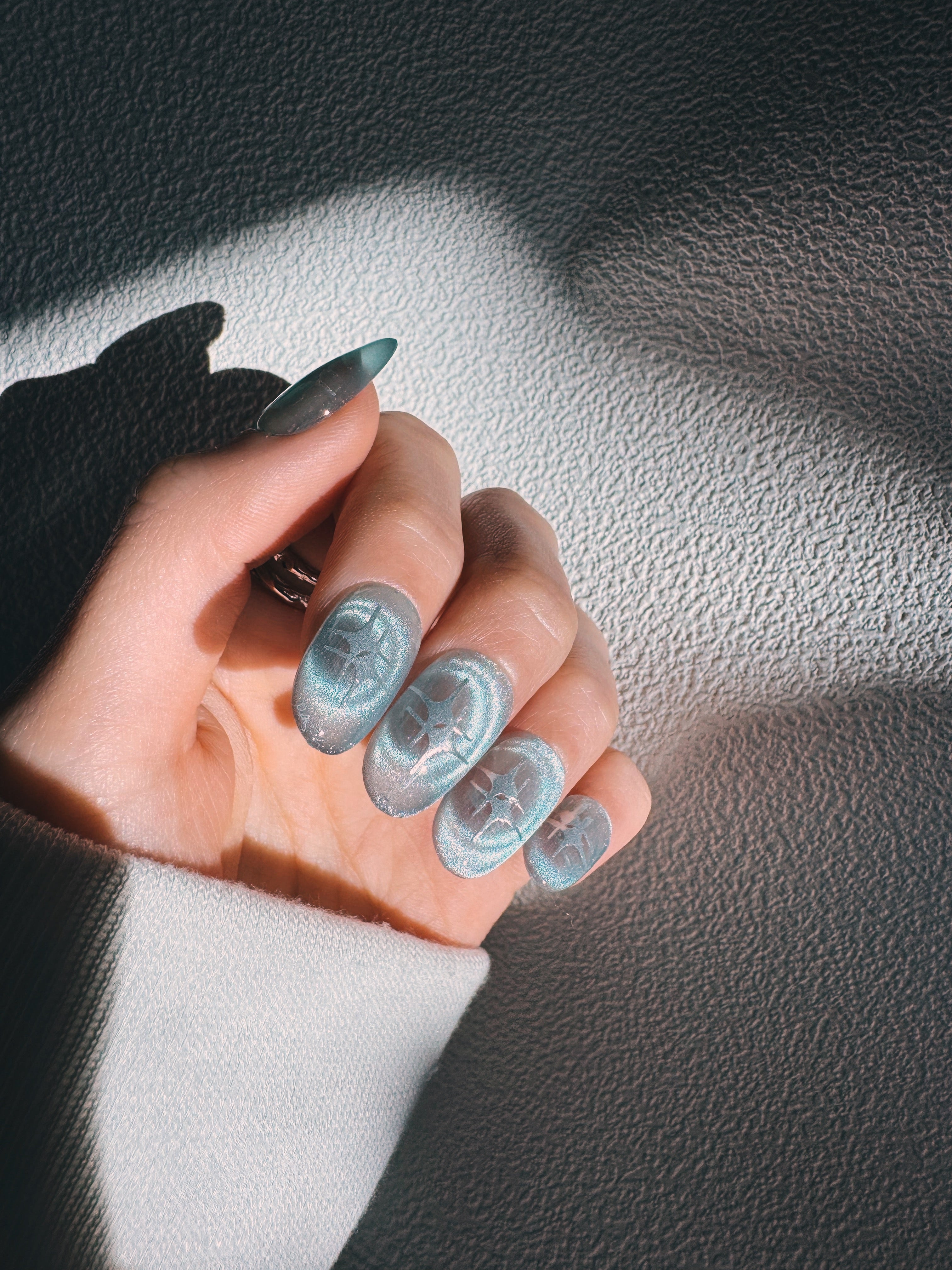 Moonlit Cosmos - NEBULA VEIL Nails | Galaxy Aura Press-Ons