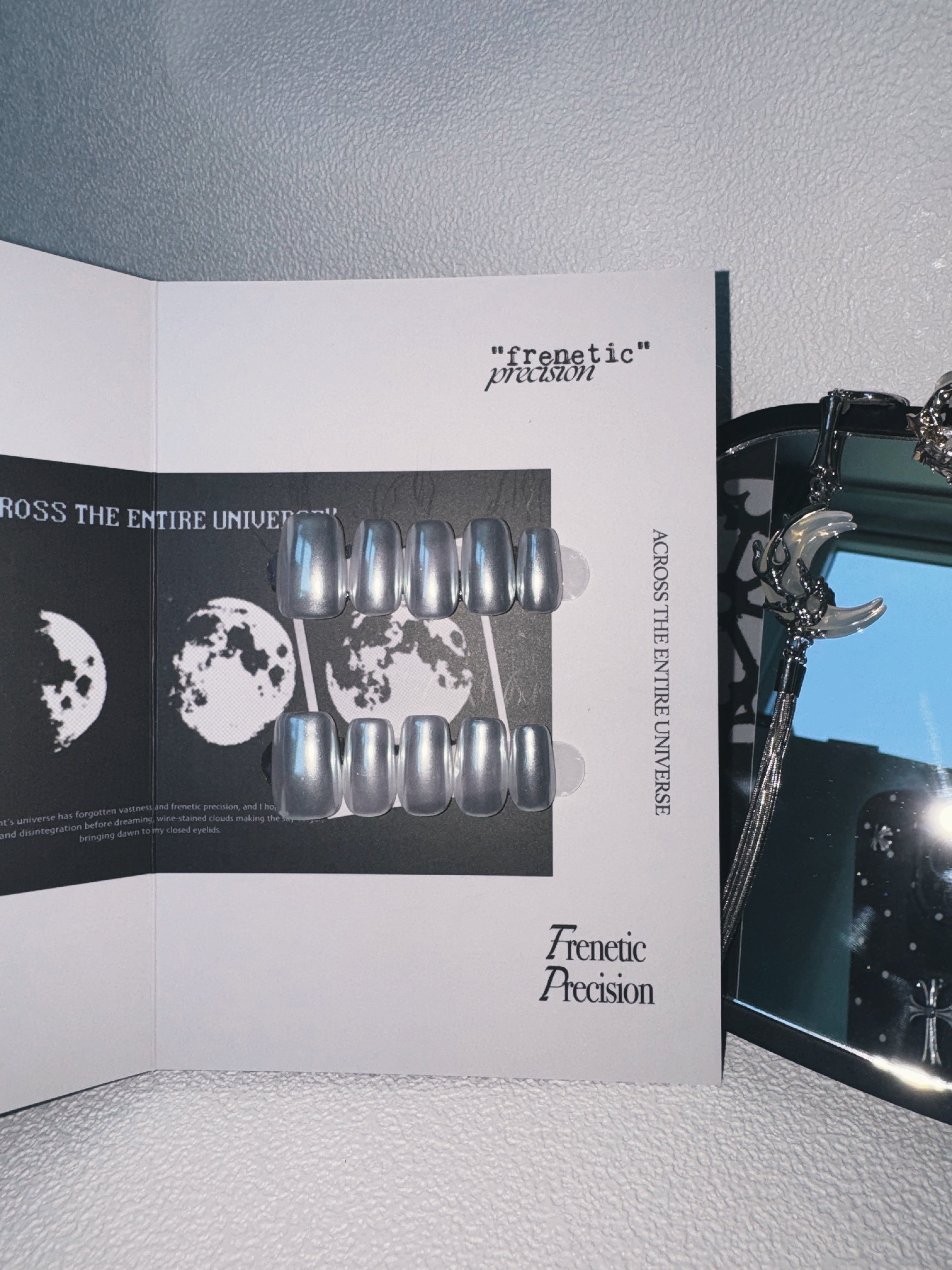 Moonlit Cosmos - LUNAR ALLOY Nails | Galaxy Aura Press-Ons