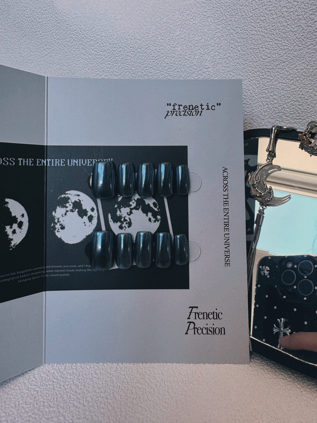 Moonlit Cosmos - DEEP SPACE Nails | Galaxy Aura Press-Ons