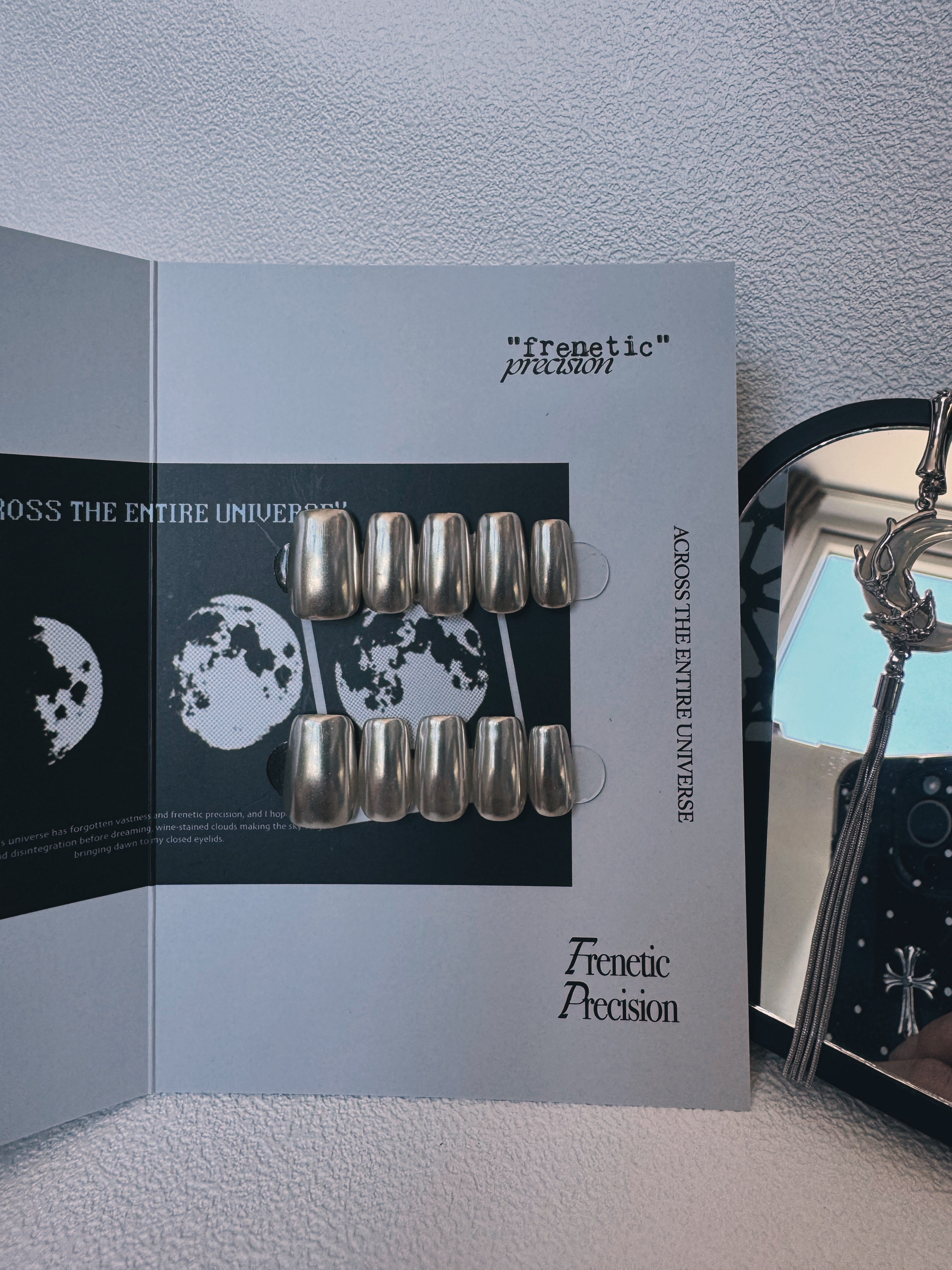 Moonlit Cosmos - MOONLIGHT REFLECTION Nails | Galaxy Aura Press-Ons