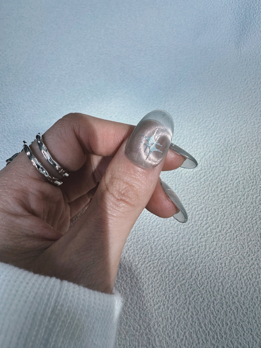 Moonlit Cosmos - LUNAR WHISPER Press-On Nails | Soft Aura Nails