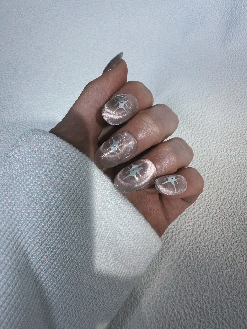 Moonlit Cosmos - LUNAR WHISPER Press-On Nails | Soft Aura Nails