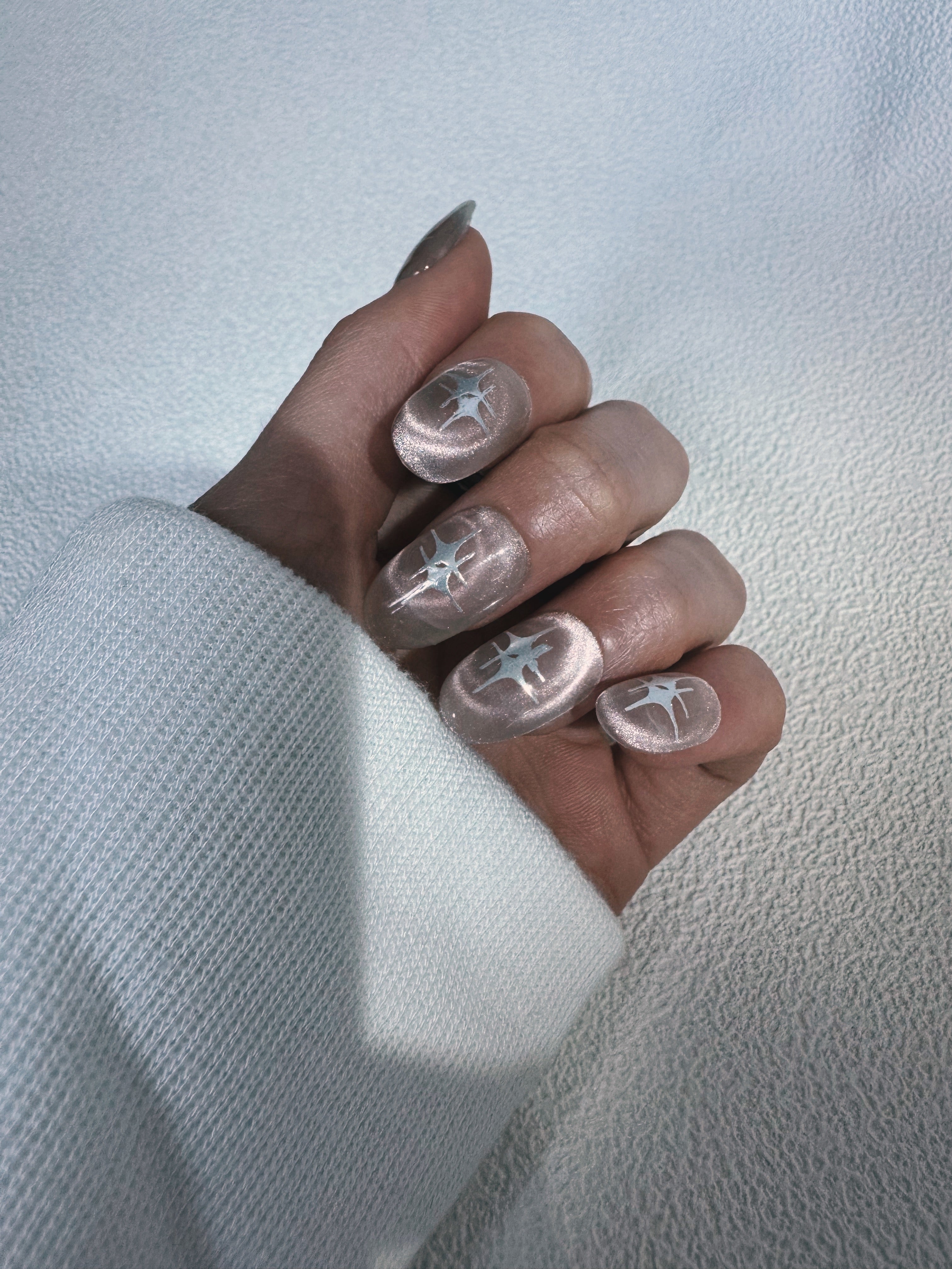 Moonlit Cosmos - LUNAR WHISPER Press-On Nails | Soft Aura Nails