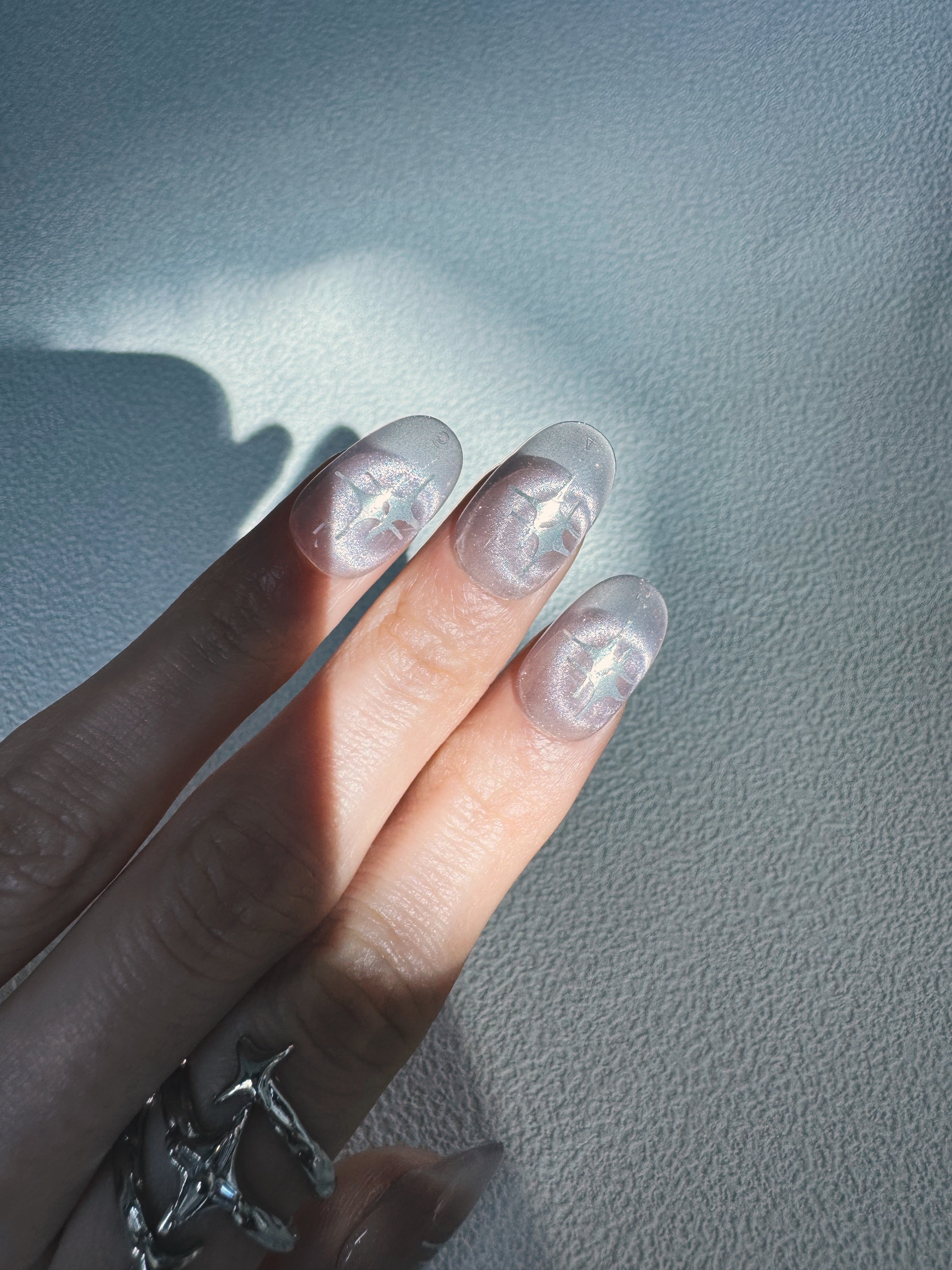 Moonlit Cosmos - STARDUST ORBIT Nails | Shimmer Aura Press-Ons