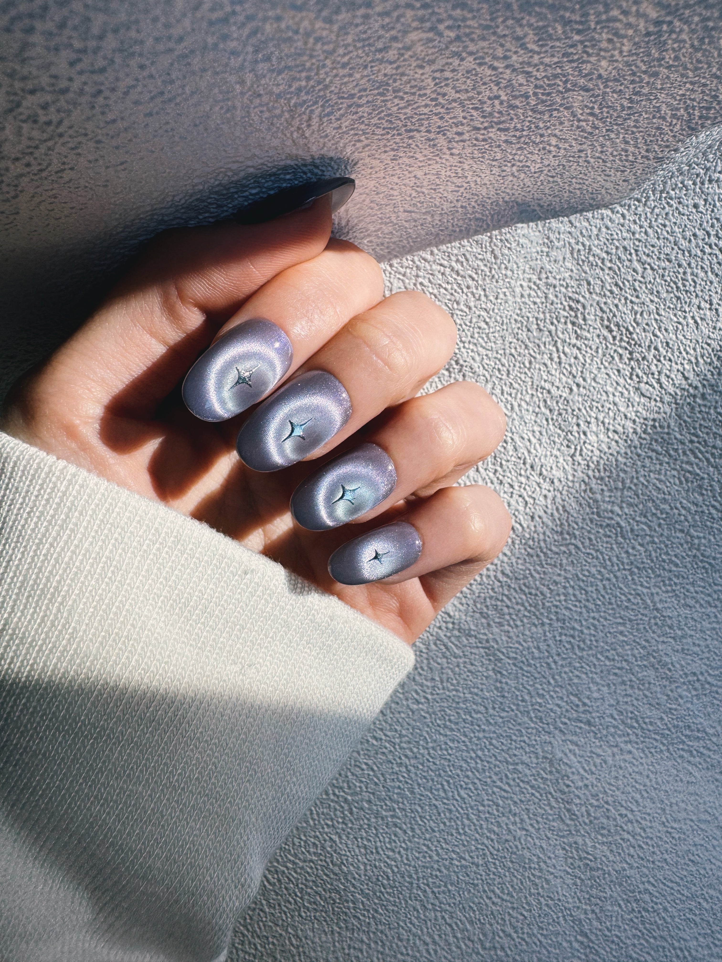 Moonlit Cosmos - ORBIT ECLIPSE Nails | Galaxy Aura Press-Ons