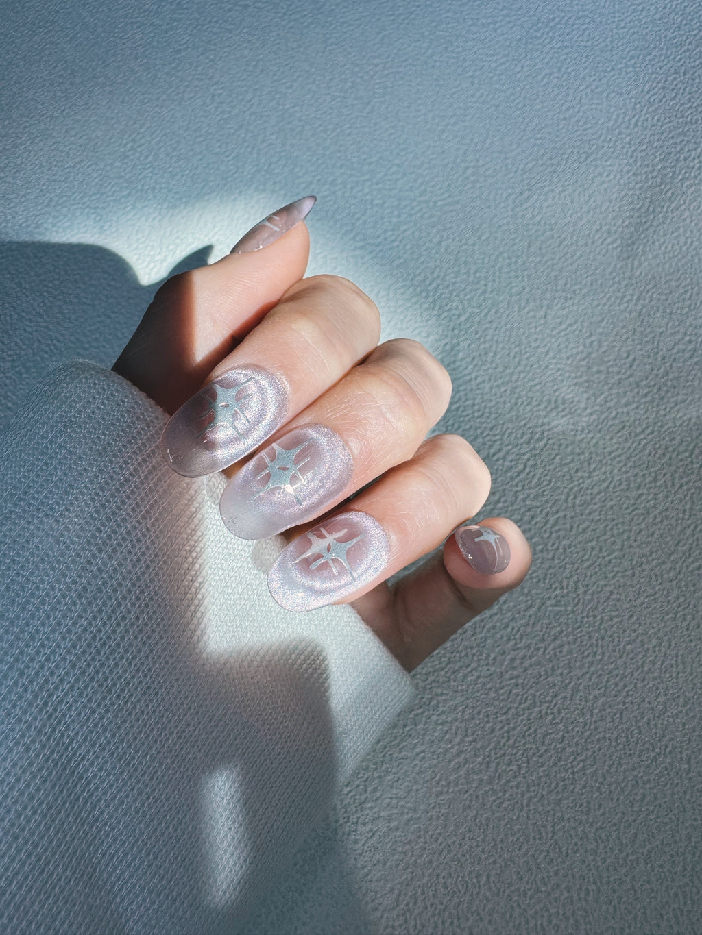 Moonlit Cosmos - STARDUST ORBIT Nails | Shimmer Aura Press-Ons