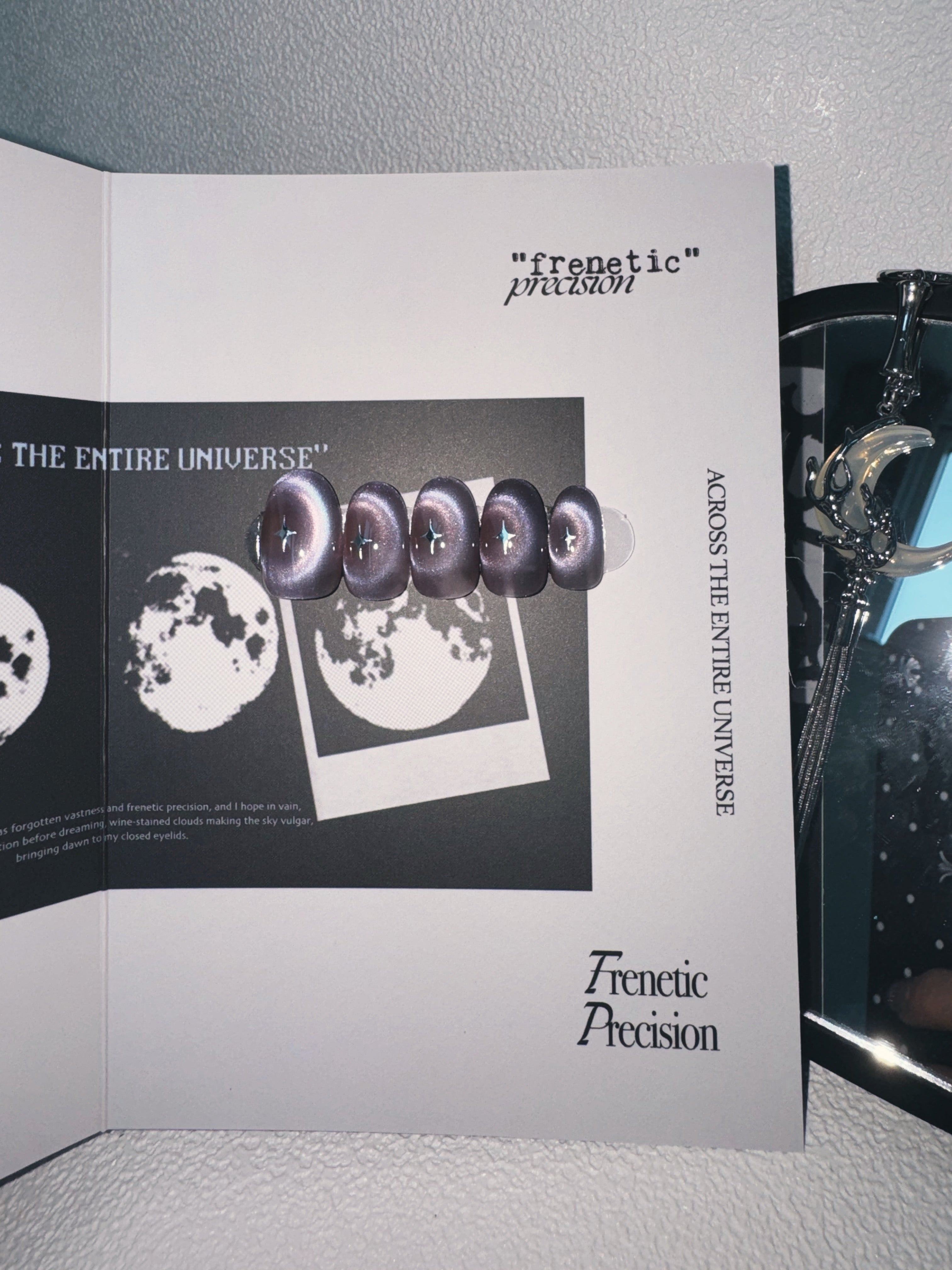 Moonlit Cosmos - TWILIGHT CONSTELLATION Nails | Galaxy Aura Press-Ons