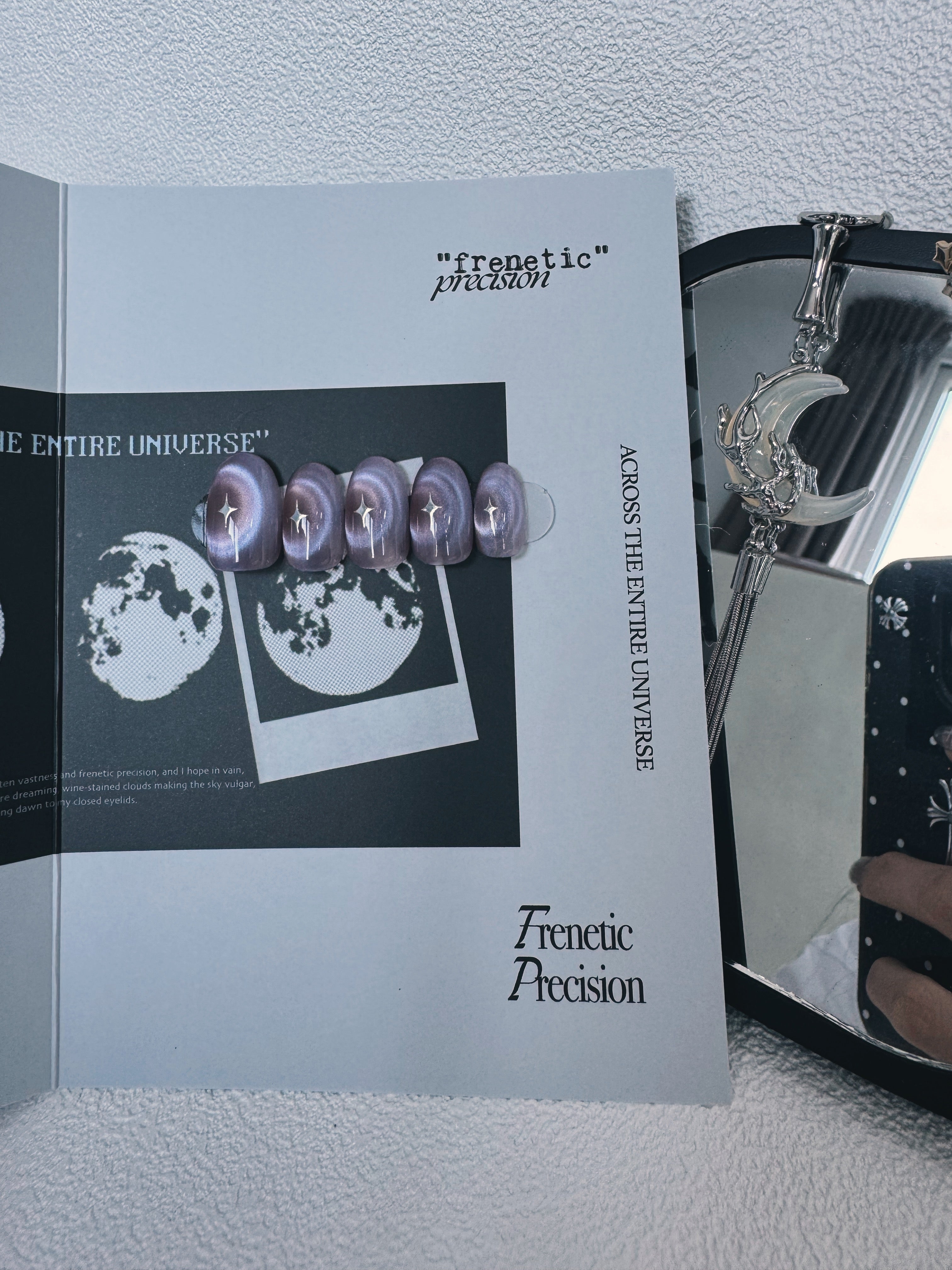 Moonlit Cosmos - TWILIGHT CONSTELLATION Nails | Galaxy Aura Press-Ons