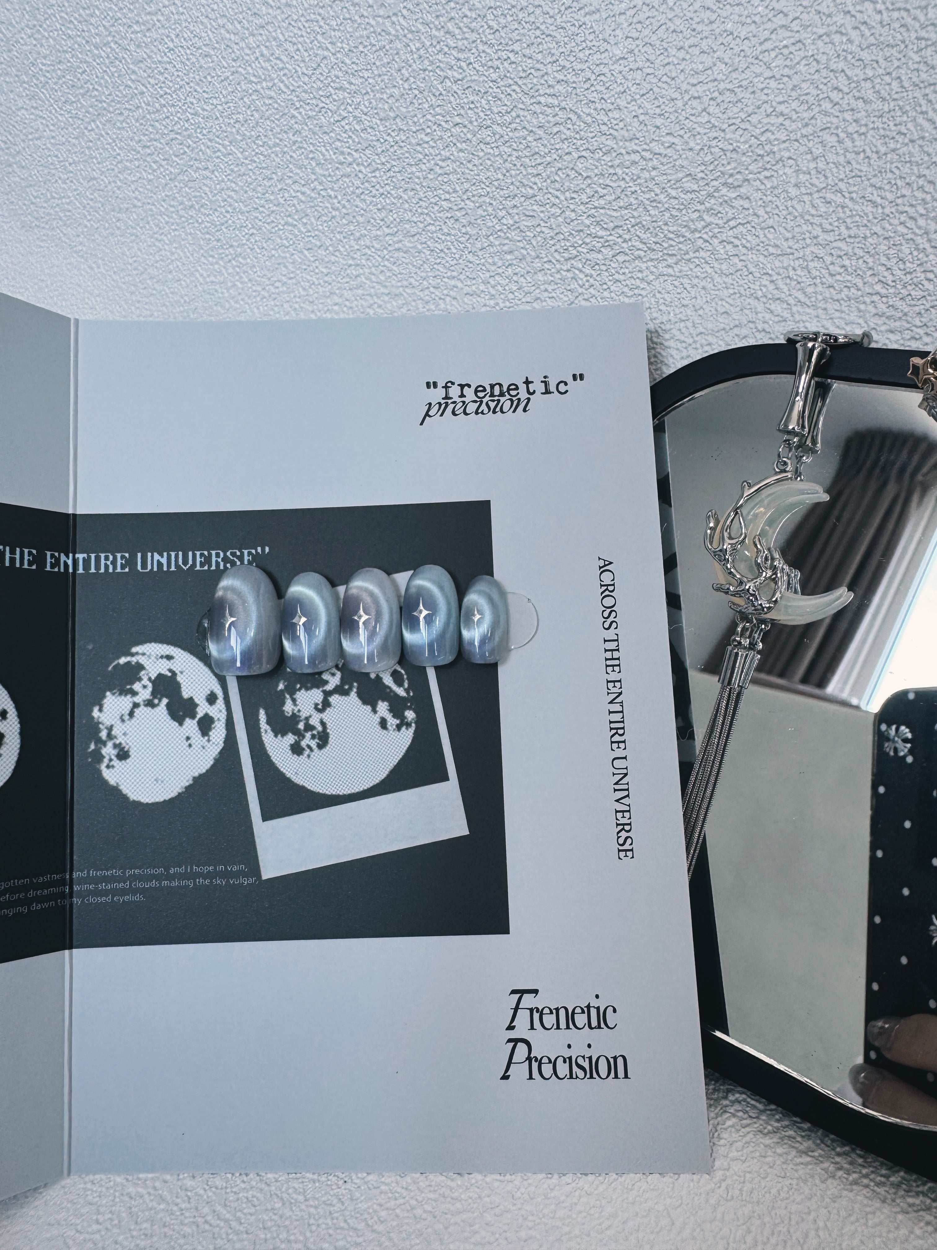 Moonlit Cosmos - ORBIT AURA Nails | Galaxy Aura Press-Ons