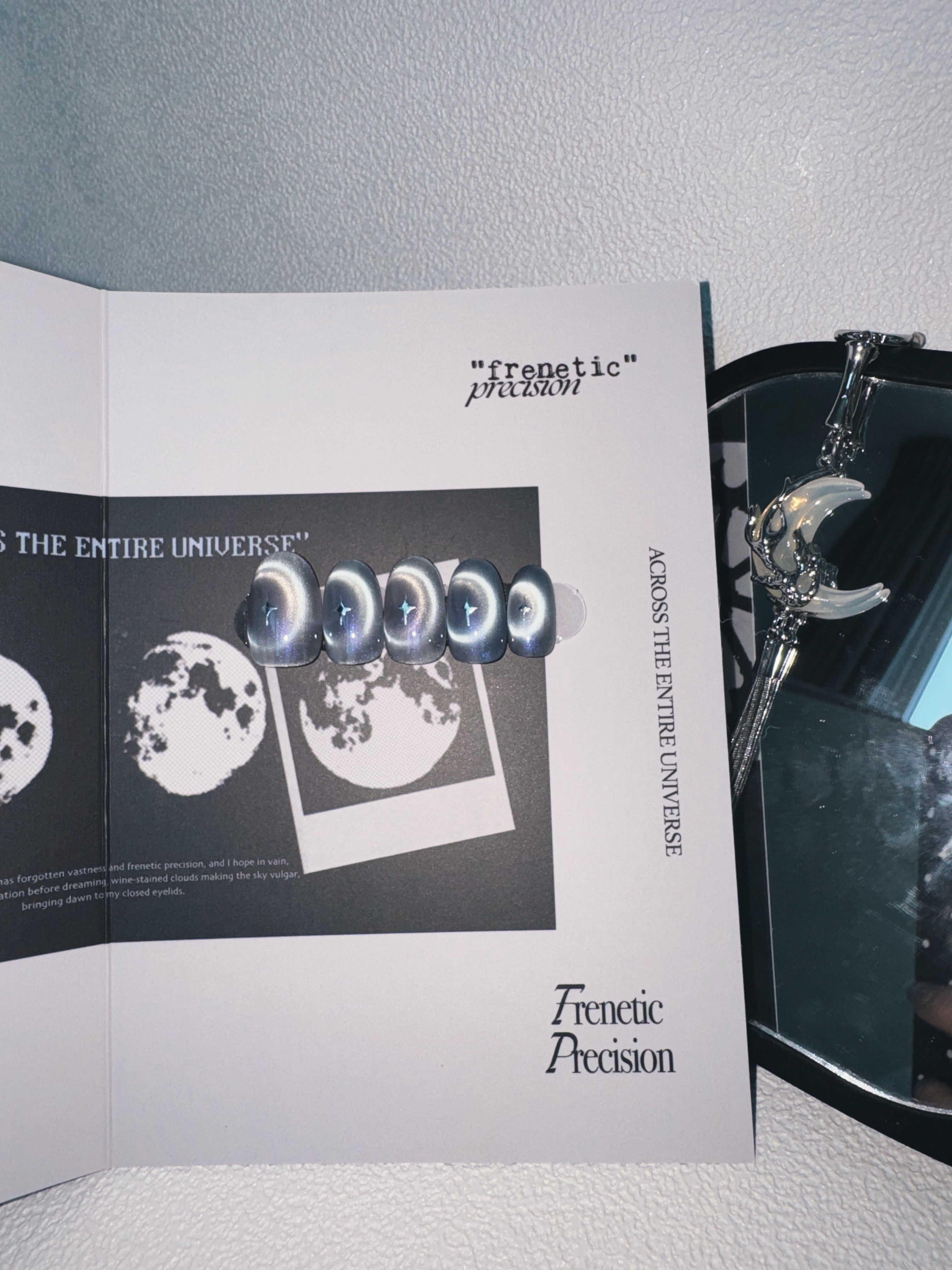 Moonlit Cosmos - ORBIT AURA Nails | Galaxy Aura Press-Ons