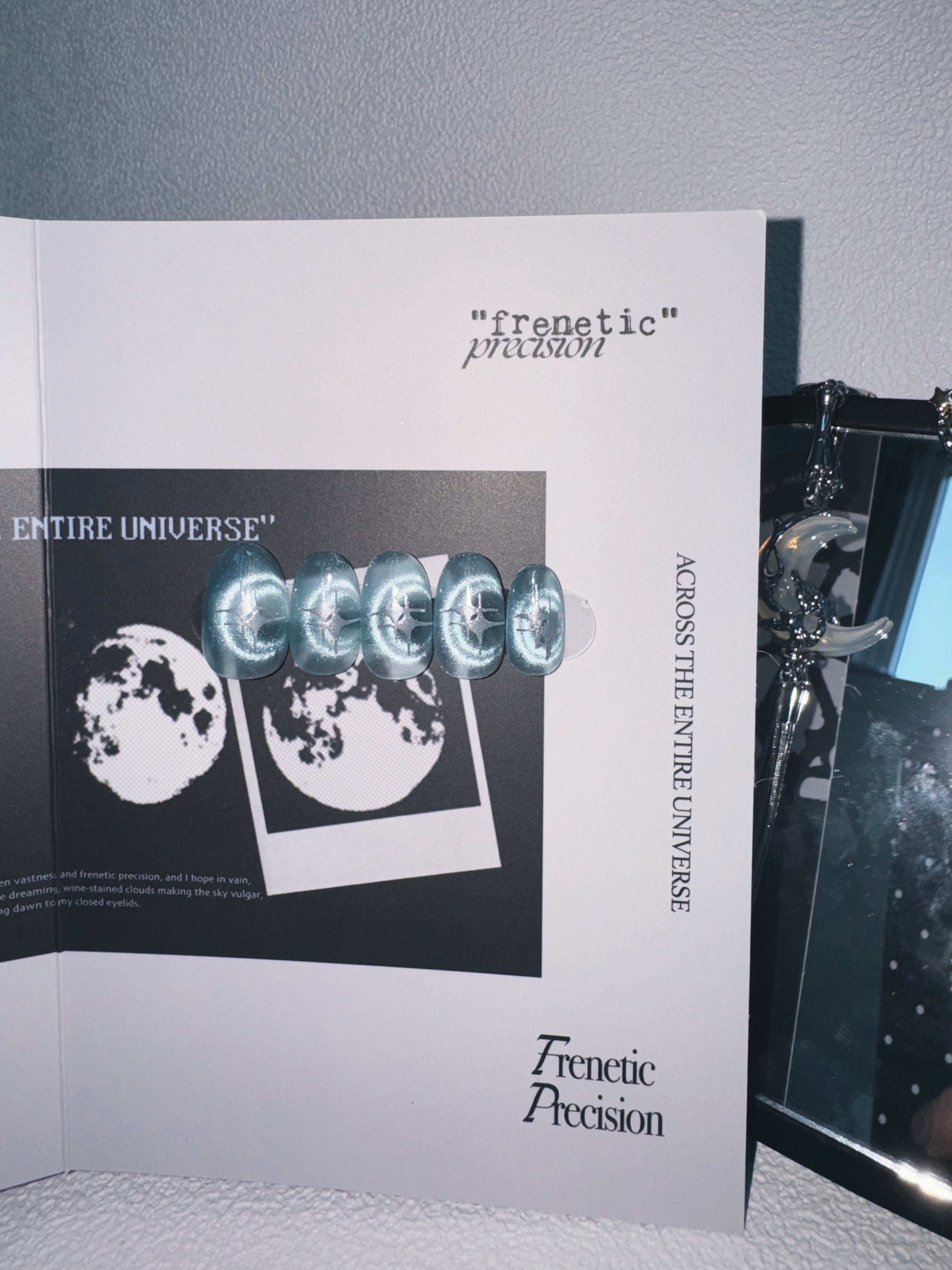 Moonlit Cosmos - NEBULA VEIL Nails | Galaxy Aura Press-Ons