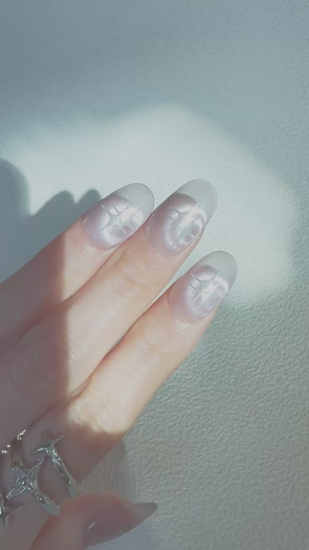 Moonlit Cosmos - STARDUST ORBIT Nails | Shimmer Aura Press-Ons